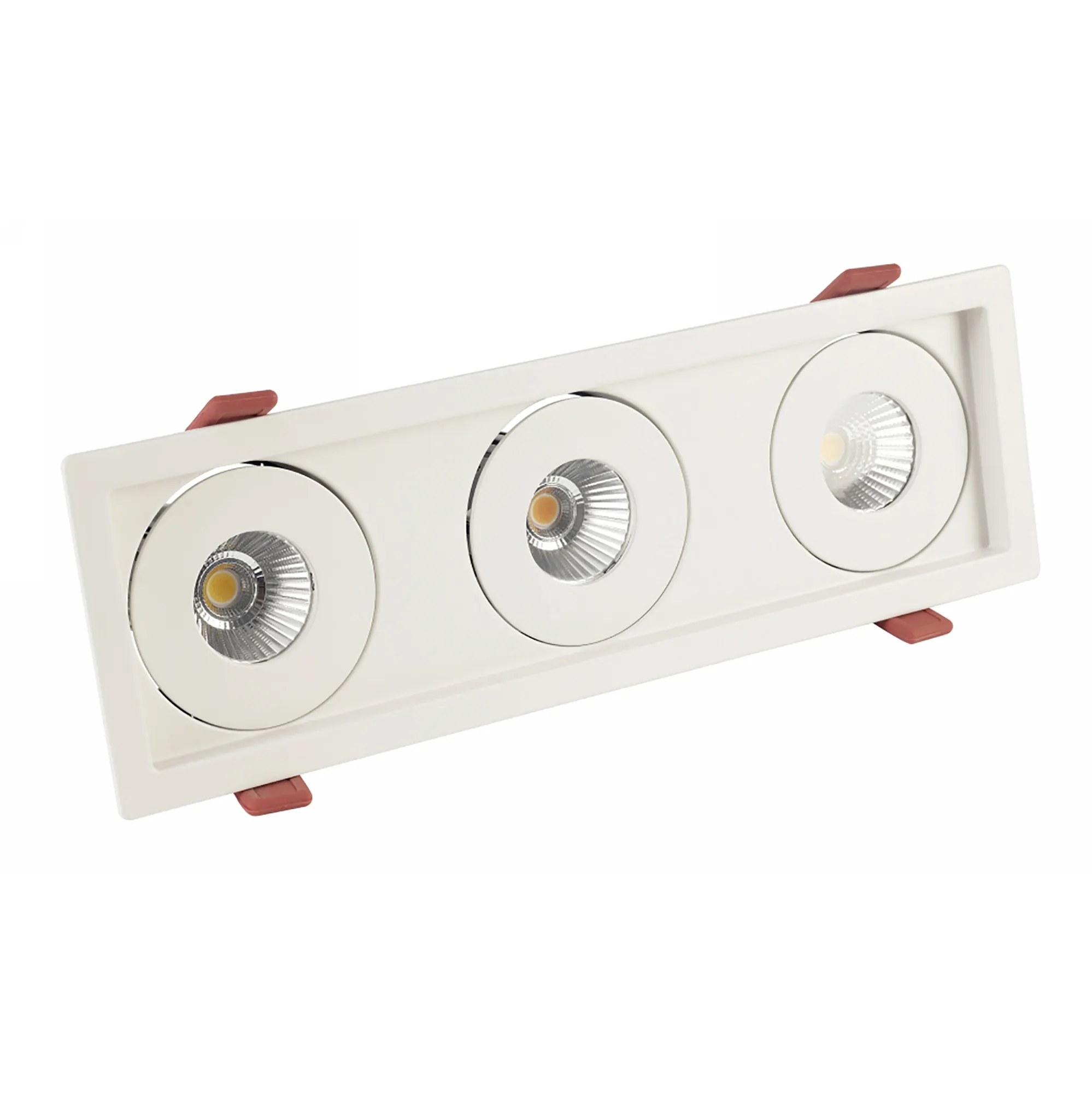 DX200207  BIZZ 12-3, 12W Recessed Spotlight 3x1000lm 15° 3000K IP20/IP44